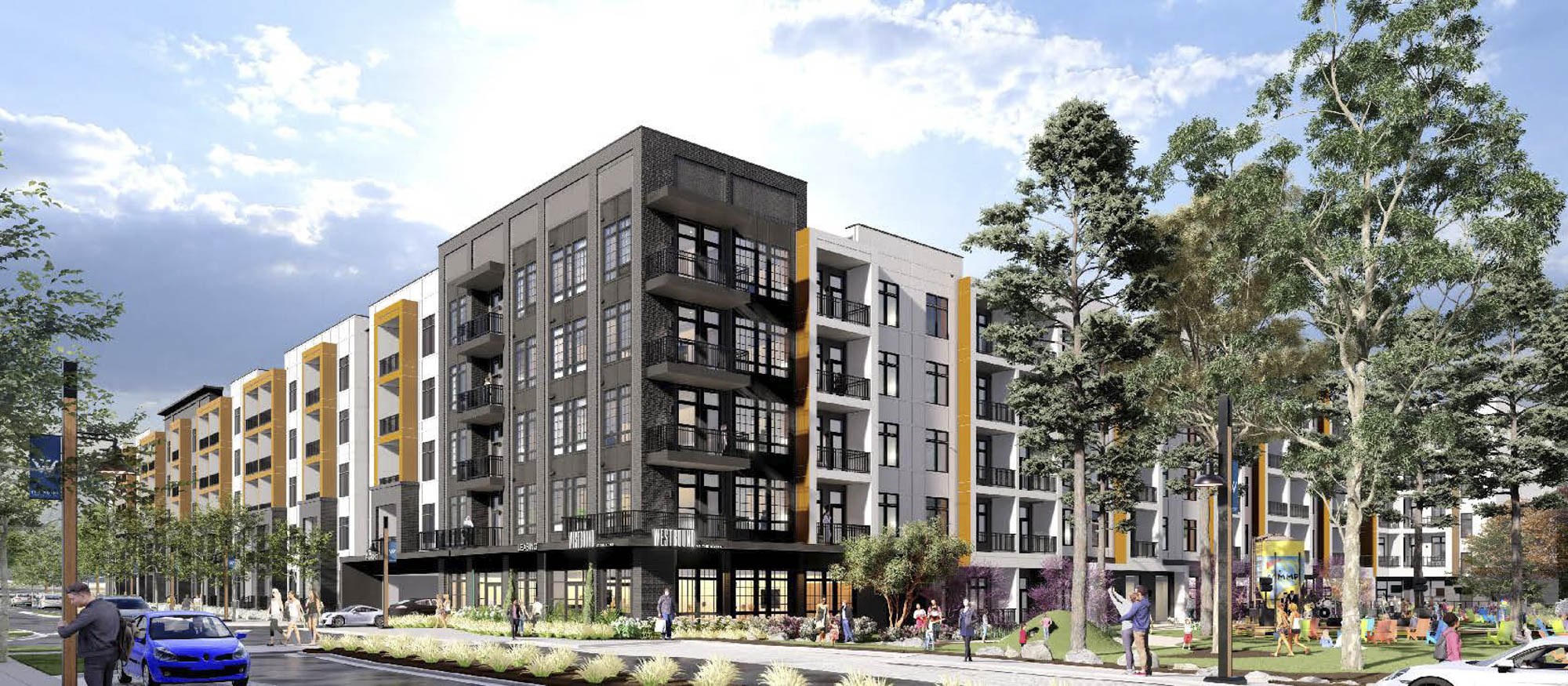Digital rendering of new apartment in Atlanta